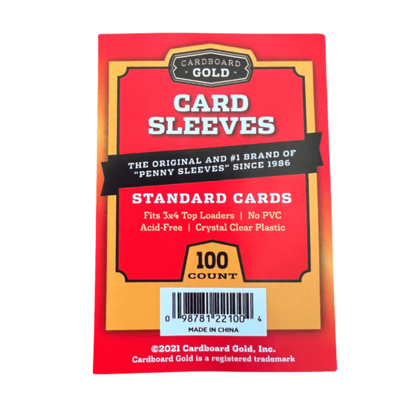 Cardboard Gold Card "Penny" Sleeves - Standard Size