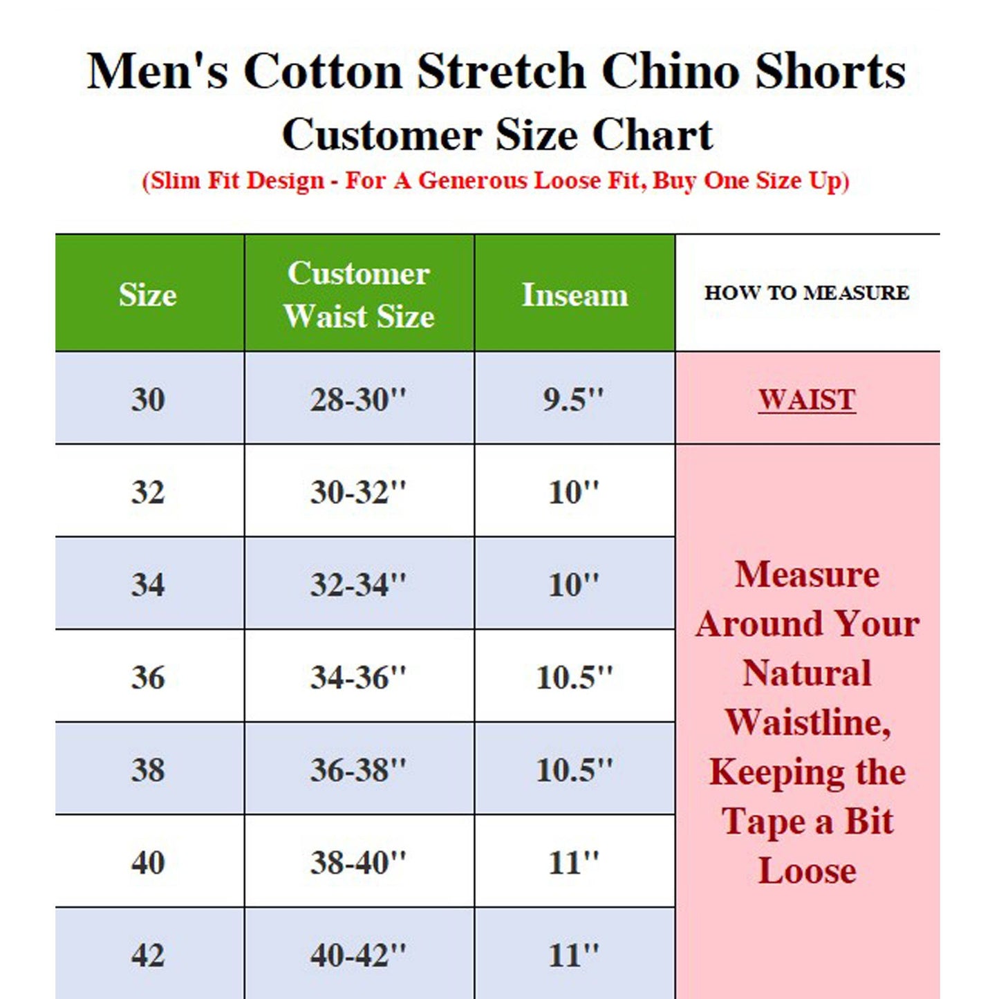 Men's Flex Stretch Cotton Chino Shorts