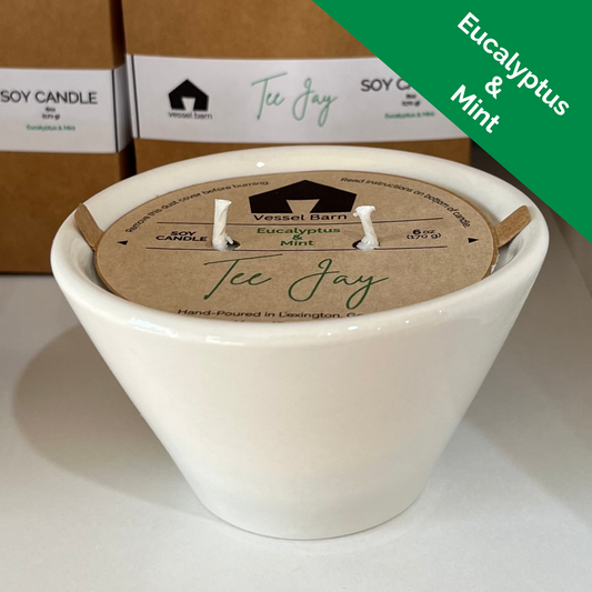 Tee Jay Soy Candle - Eucalyptus & Mint
