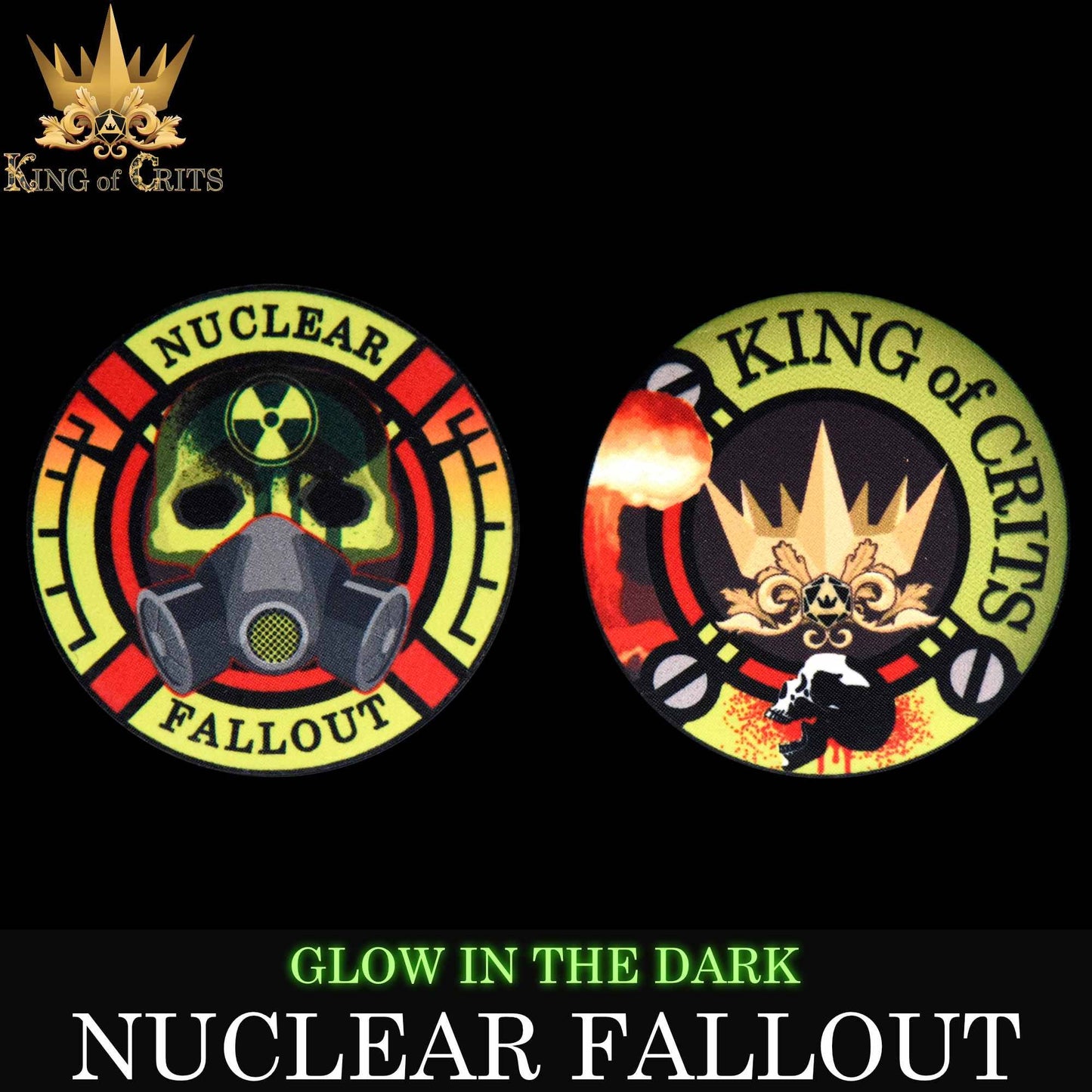 Nuclear Fallout - 11 Dice Set (Glow)