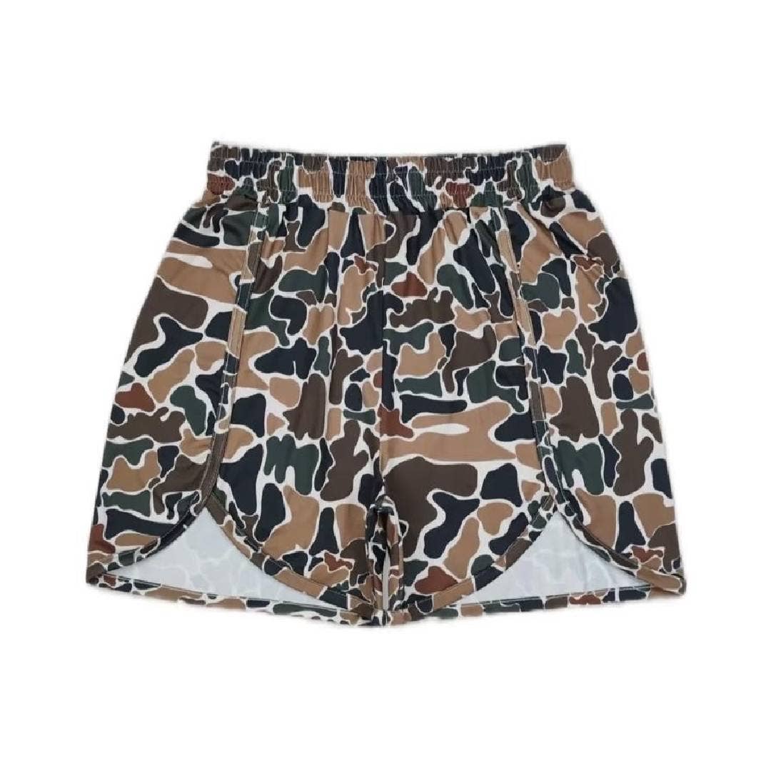 Digitally Printed Camouflage Shorts