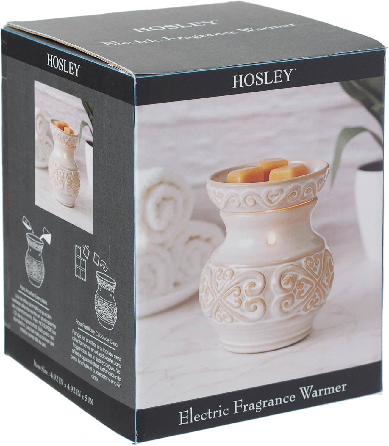 5IN CERAMIC ELECTRIC WARMER-CREAM