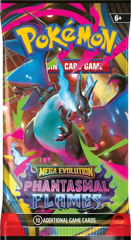 2025 Pokemon Mega Evolution Phantasmal Flames Booster Pack