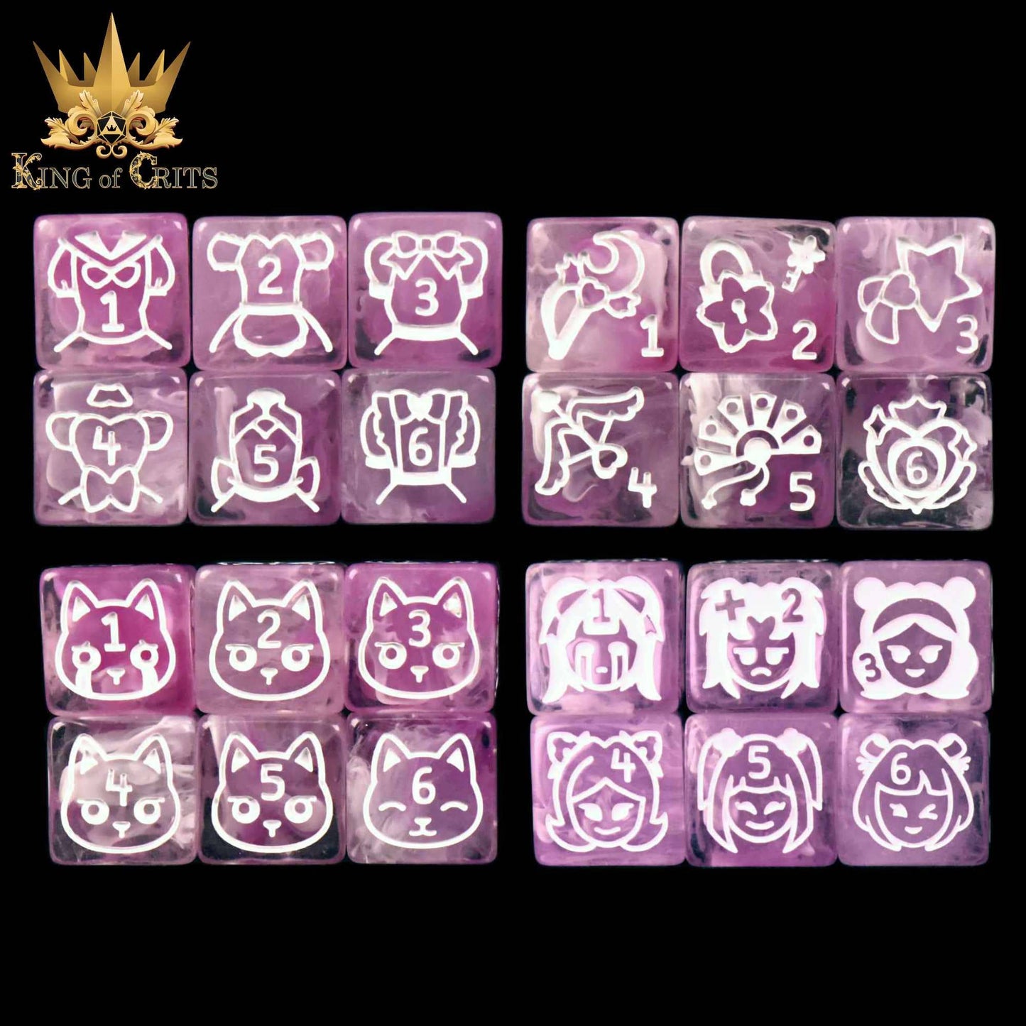Magical Girls - 11 Dice Set