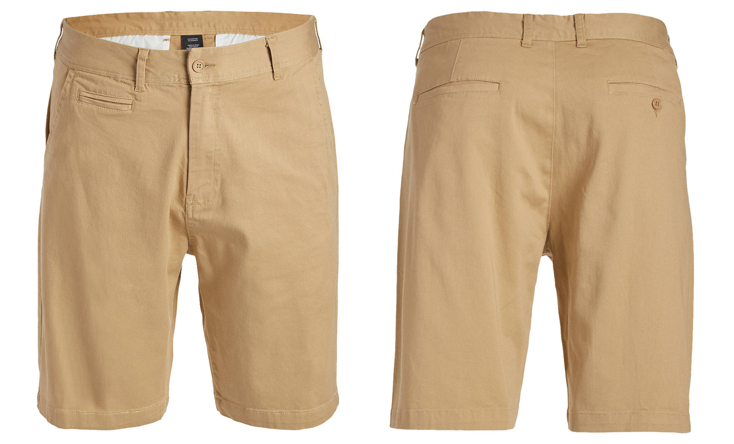 Men's 5-Pocket Flat-Front Slim-Fit Stretch Chino Shorts