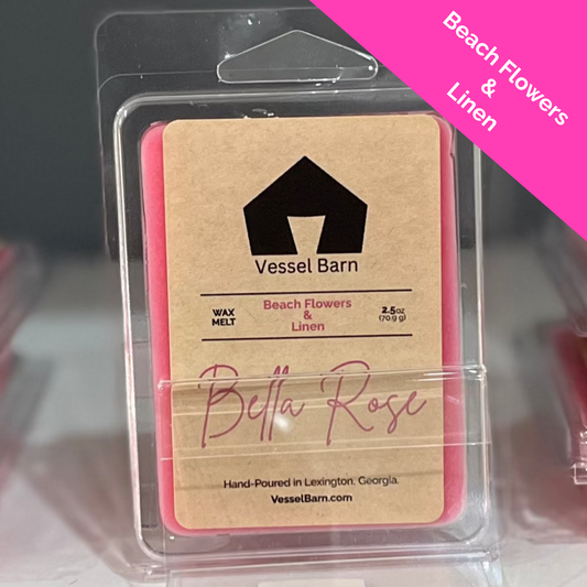 Bella Rose Wax Melt - Beach Flowers & Linen