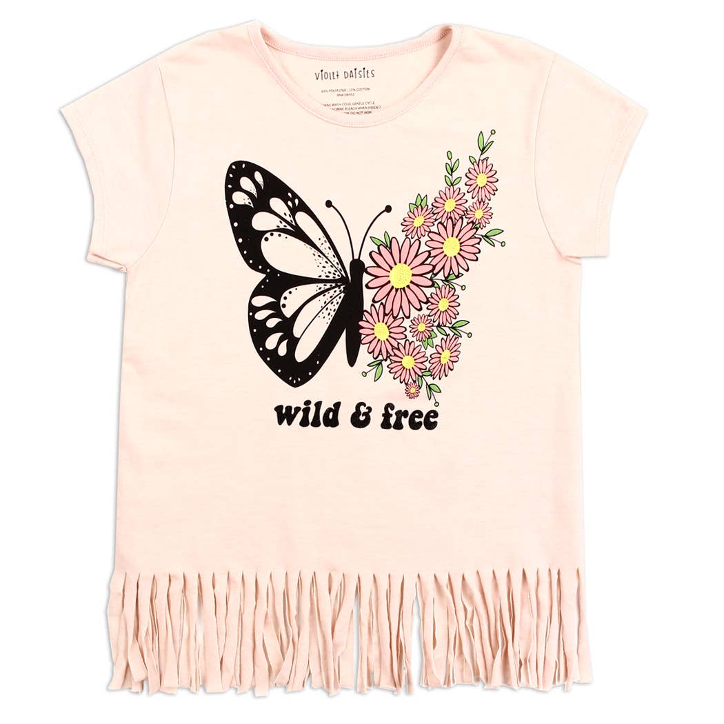 Girls 7-16 Fringe Top