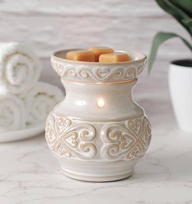 5IN CERAMIC ELECTRIC WARMER-CREAM
