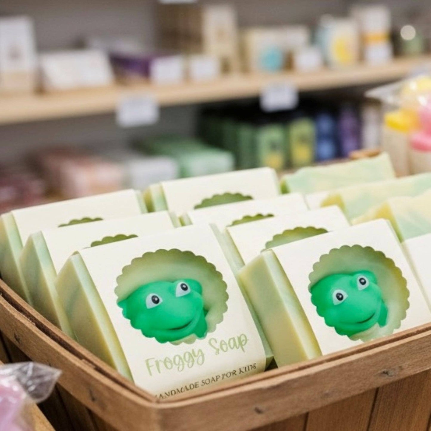 Froggy Handmade Novelty Soap Bar NATURAL VEGAN COLD PROCESS