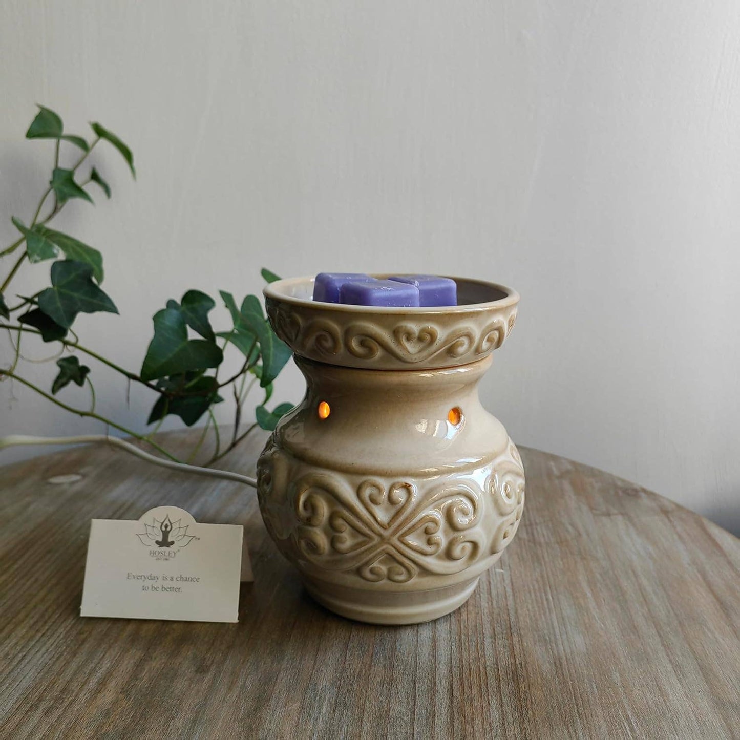 5IN CERAMIC ELECTRIC WARMER-CREAM