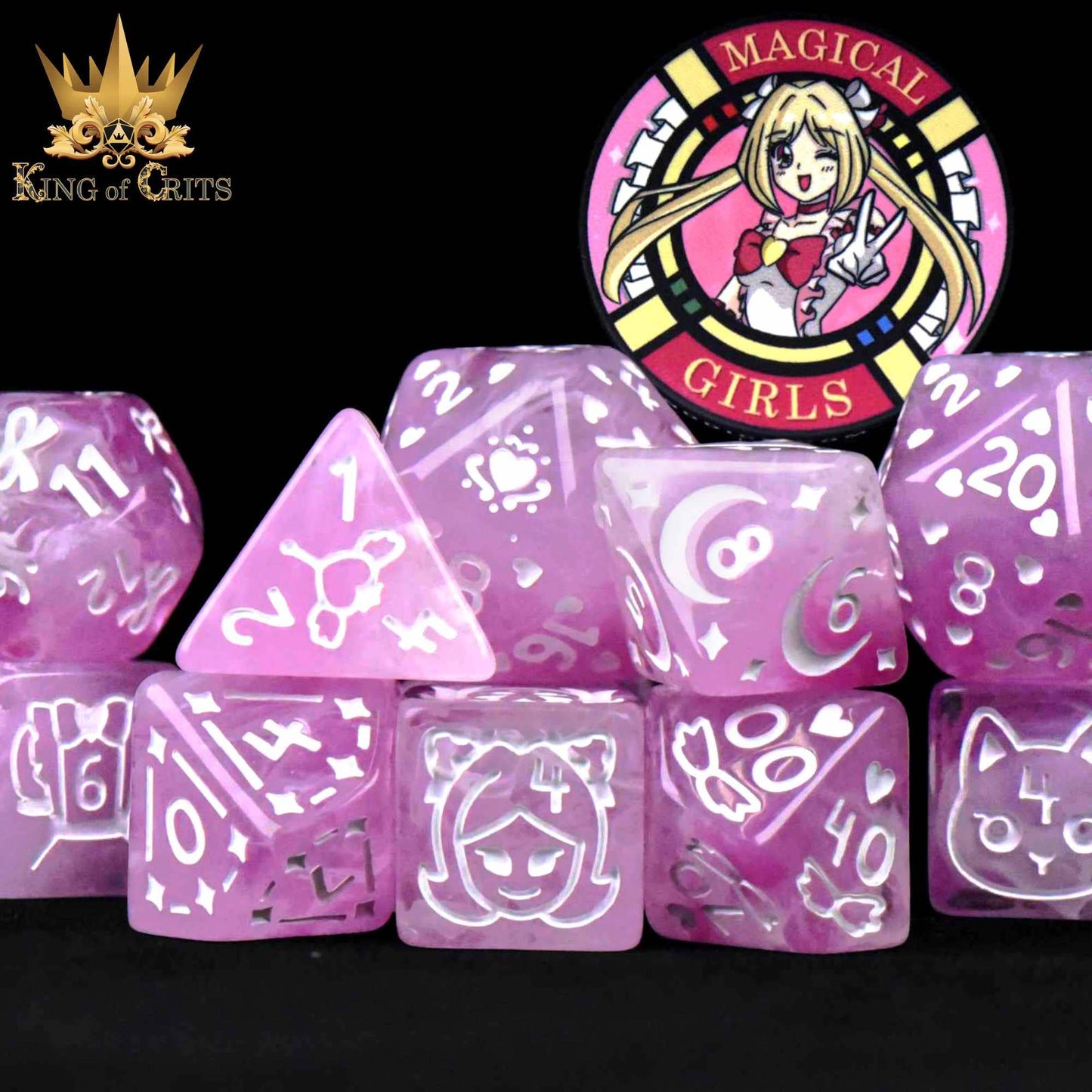 Magical Girls - 11 Dice Set