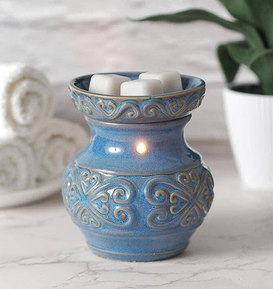 5IN CERAMIC ELECTRIC WARMER-BLUE