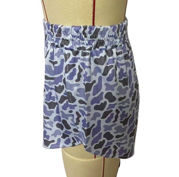 Digitally Printed Camouflage Shorts