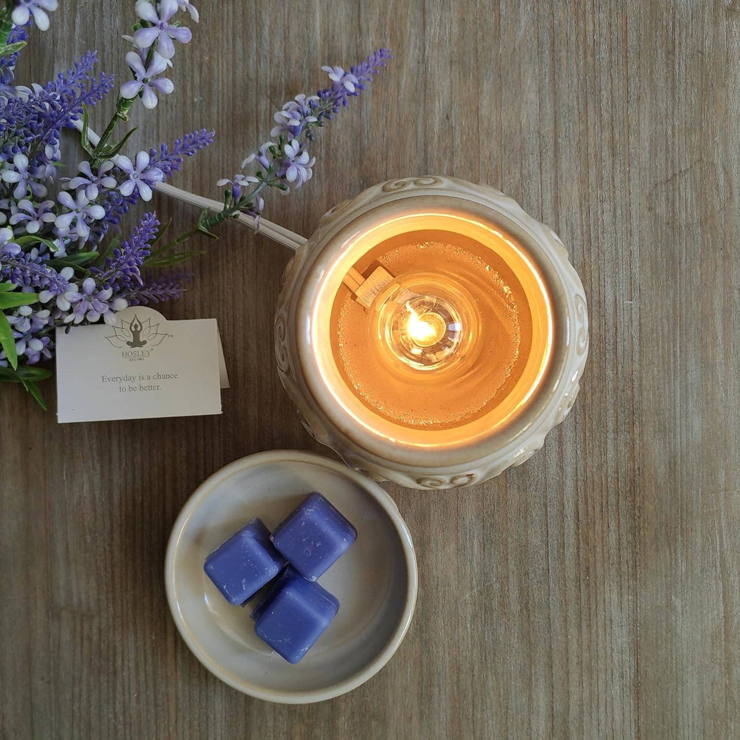 5IN CERAMIC ELECTRIC WARMER-CREAM