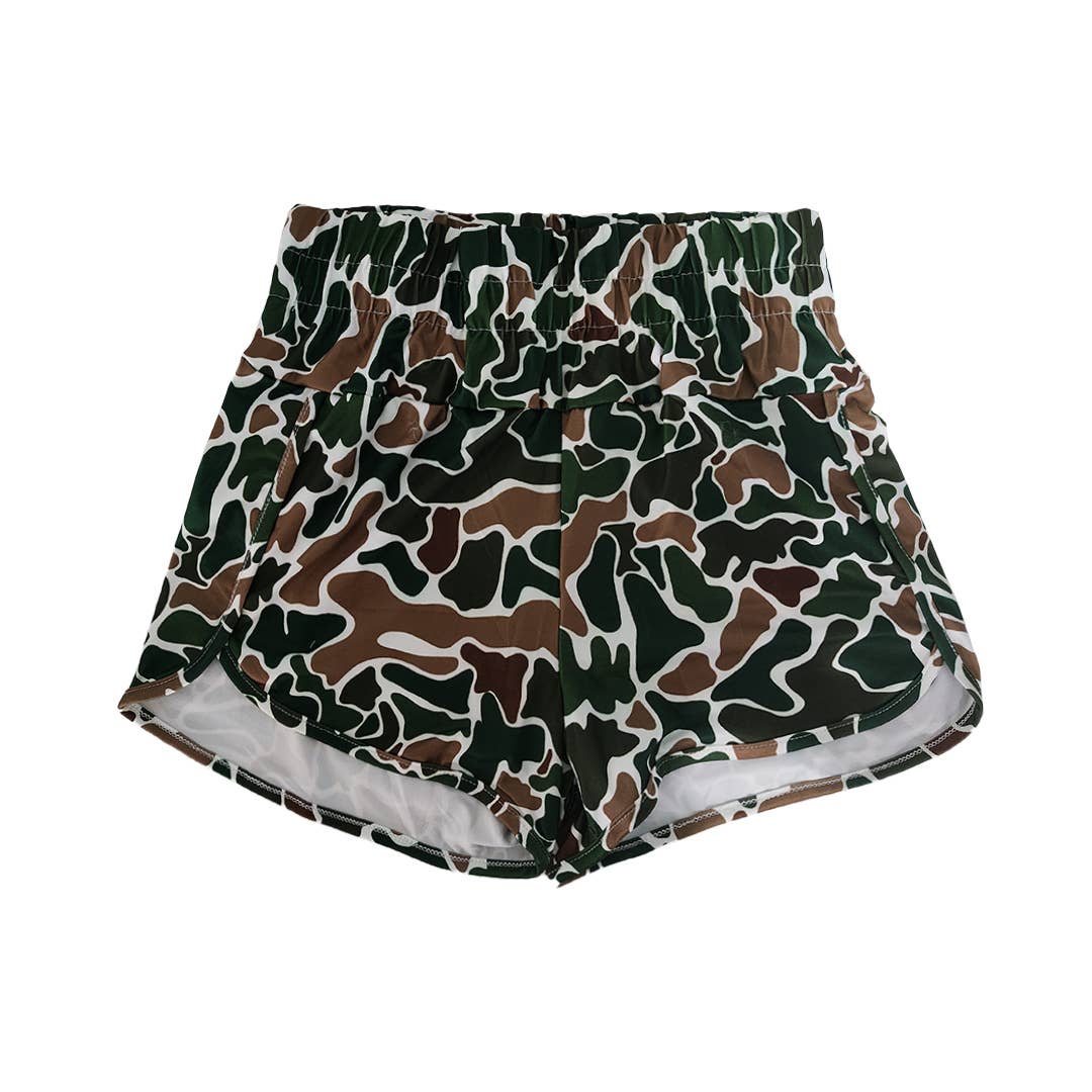 Digitally Printed Camouflage Shorts
