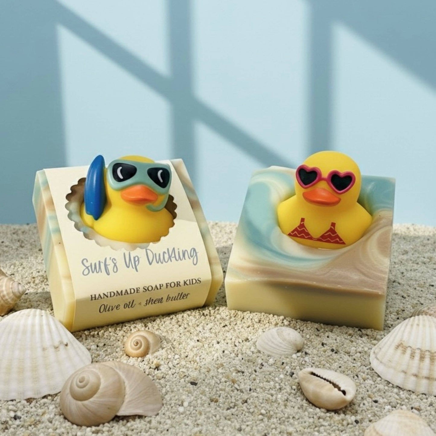 Summer Surf's Up Duckling Handmade Novelty Soap Bar VEGAN