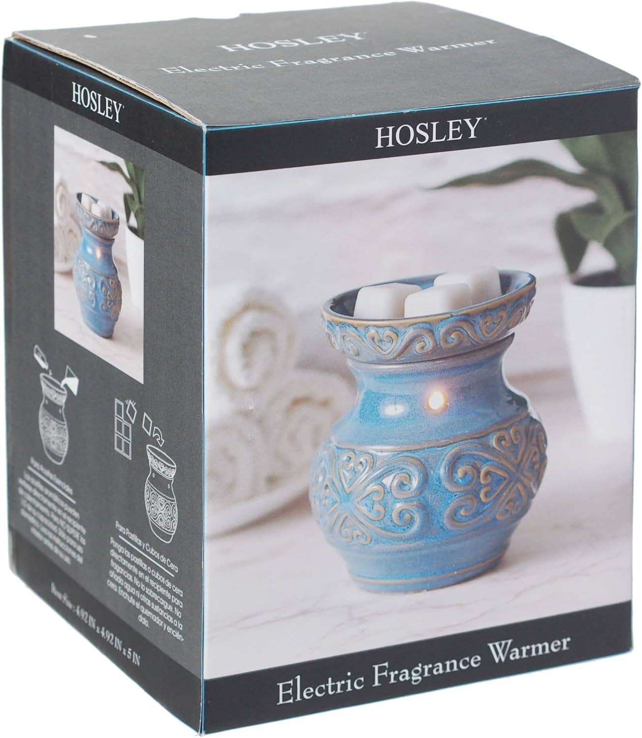 5IN CERAMIC ELECTRIC WARMER-BLUE