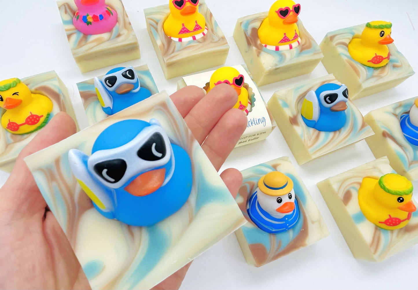 Summer Surf's Up Duckling Handmade Novelty Soap Bar VEGAN